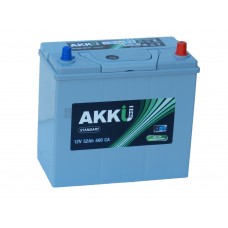 Автомобильный  аккумулятор AKKU STANDART 52 А/ч обр/п. (55B24L)