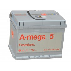 Автомобильный аккумулятор A-mega Premium 60 А/ч обр/п.