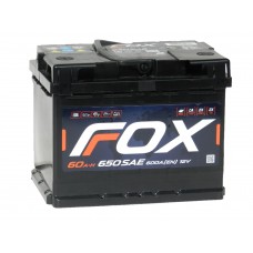 Автомобильный аккумулятор FOX 60 А/ч п/п.