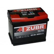 Автомобильный аккумулятор ZUBR ULTRA 60 А/ч